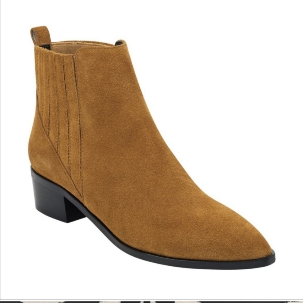 Marc Fisher Tan Ankle Boots